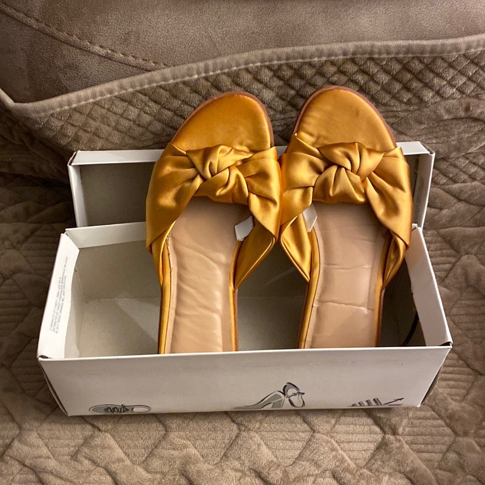 Satin Mule Slides